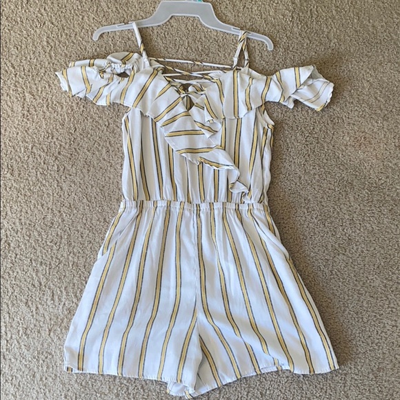 Striped Romper - Picture 1 of 3